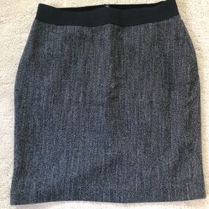 Express Grey/Black Pencil Skirt